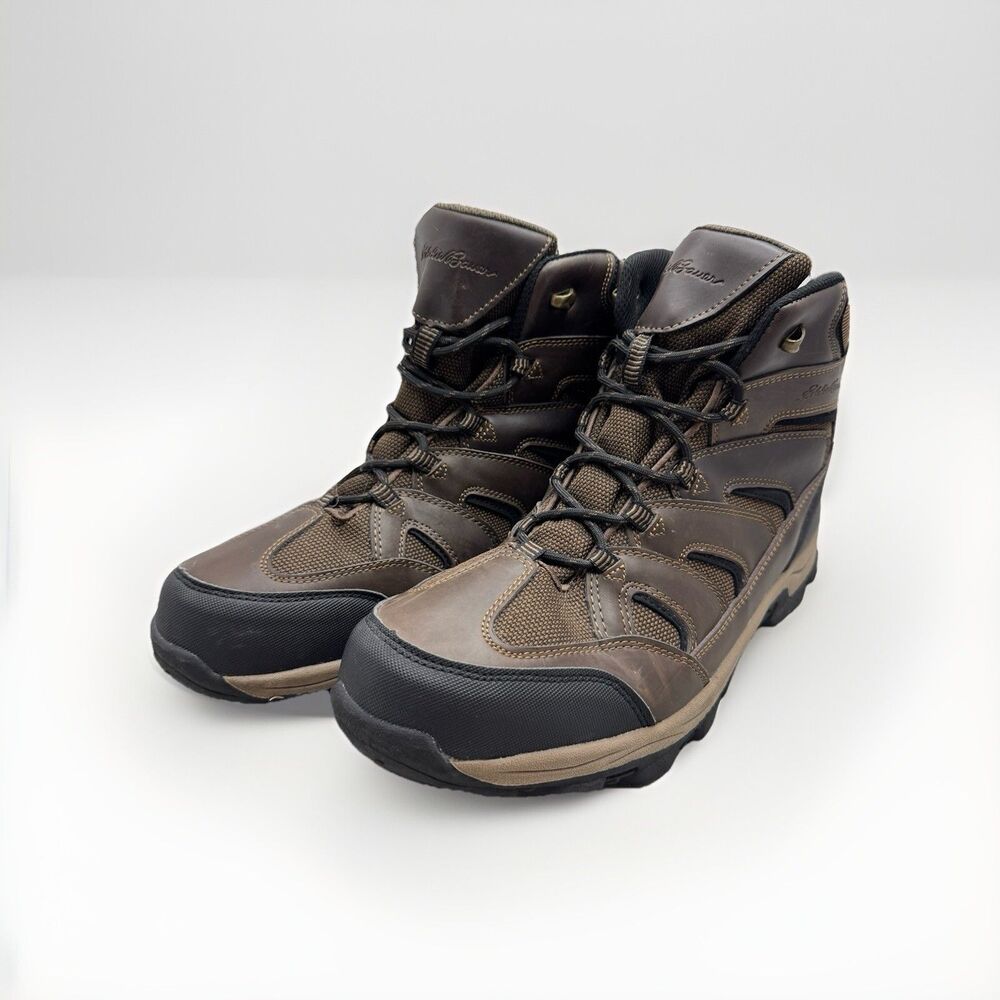 Eddie Bauer Fairmont Men’s Leather Hiking Boots Waterproof Size 13 M Outdoor